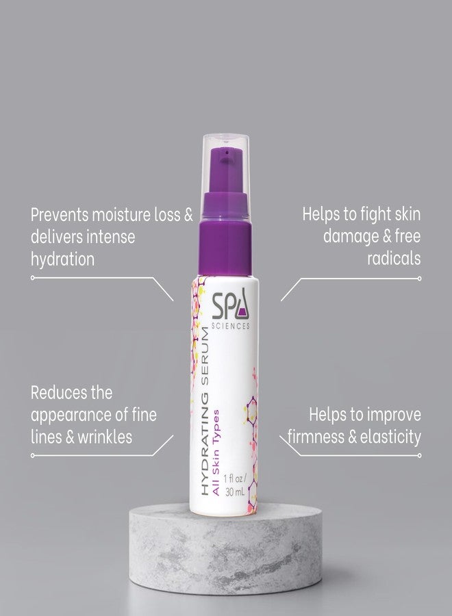 Spa Sciences - Hydrating Serum - Made in the USA - With Hyaluronic Acid, Ceramides, Plankton Extract - Moisturize, Replenish, Plump - Vegan - For All Skin Types - 1.1oz - Image 2